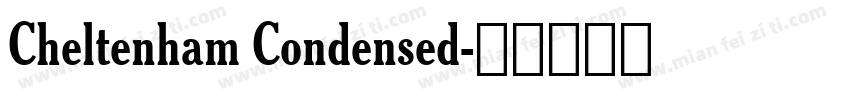Cheltenham Condensed字体转换